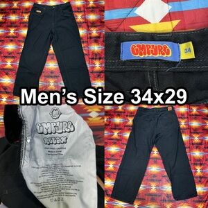 Empyre Jeans Men’s Sz 34x29 Black Straight Relaxed Fit Denim Grunge Skateboard